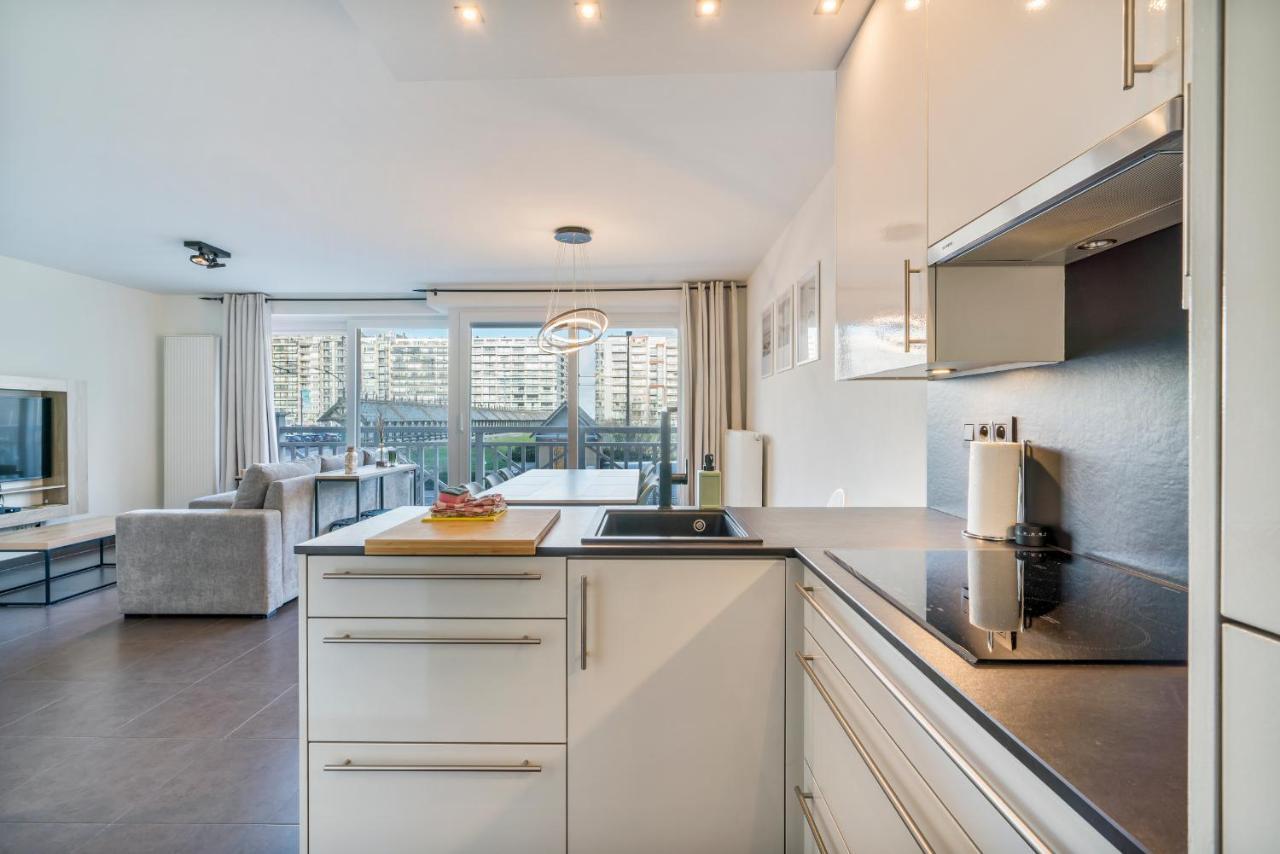 Modern App 6P Met Topligging - Aan Strand & Haven Blankenberge Bagian luar foto